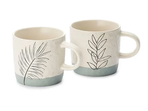 Mug "Lina" stoneware, 2 assorted