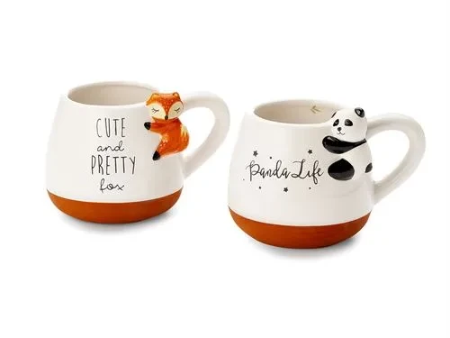 Mug "Willy & Billy" earthenware, 2 assorted