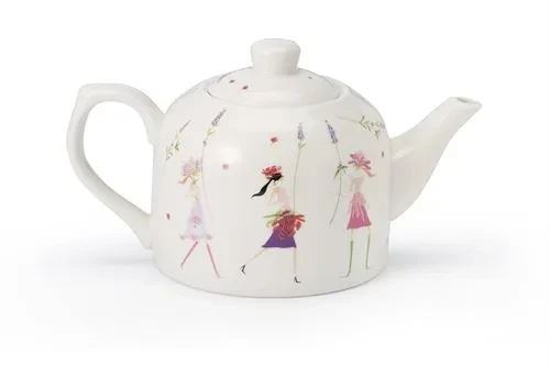 Teapot "Flower Girls" New Bone China